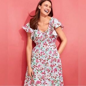 NWOT Ann Taylor Floral Dress, Size 16